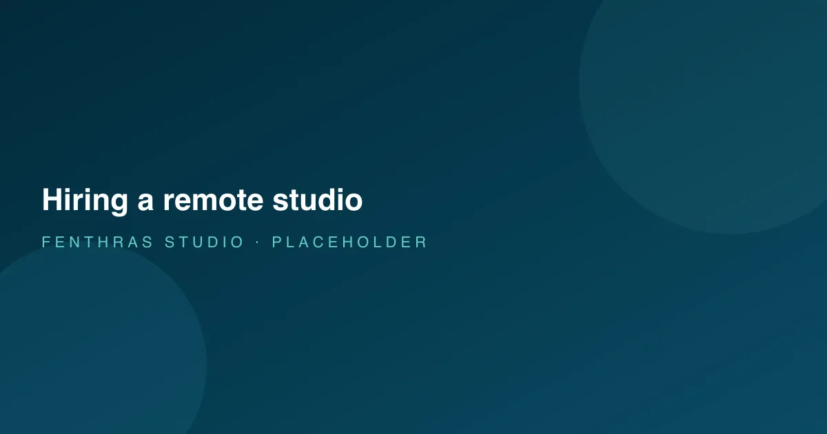 Business owner working through a checklist for hiring a remote web development studio