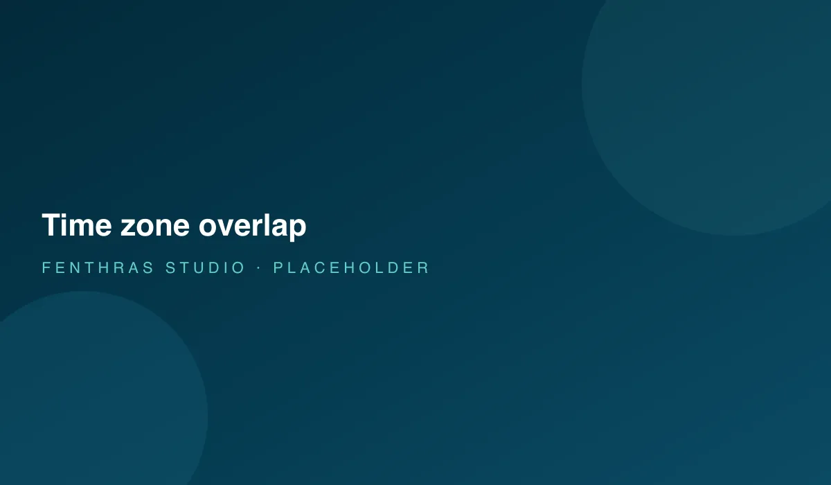 Time zone overlap between a remote web development studio and clients in the US, UK, Canada and Australia