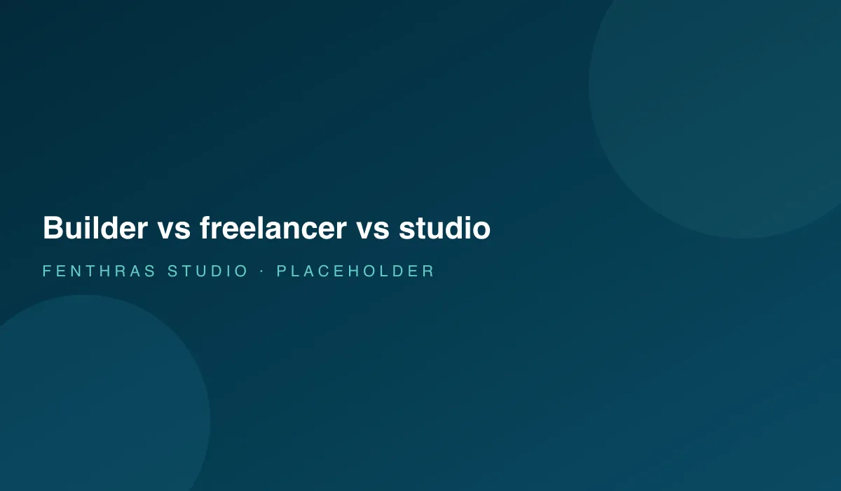 Comparison of website costs across DIY builders, freelancers and web design studios for small businesses