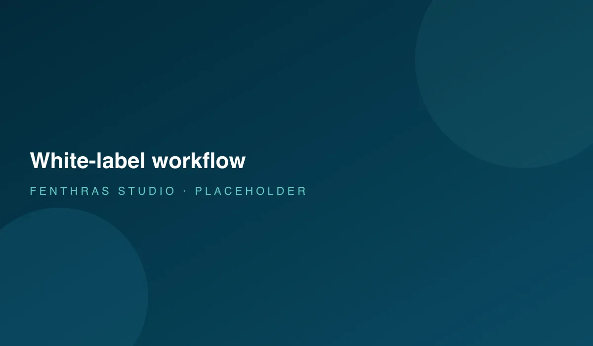 White-label web development workflow from agency brief to branded delivery