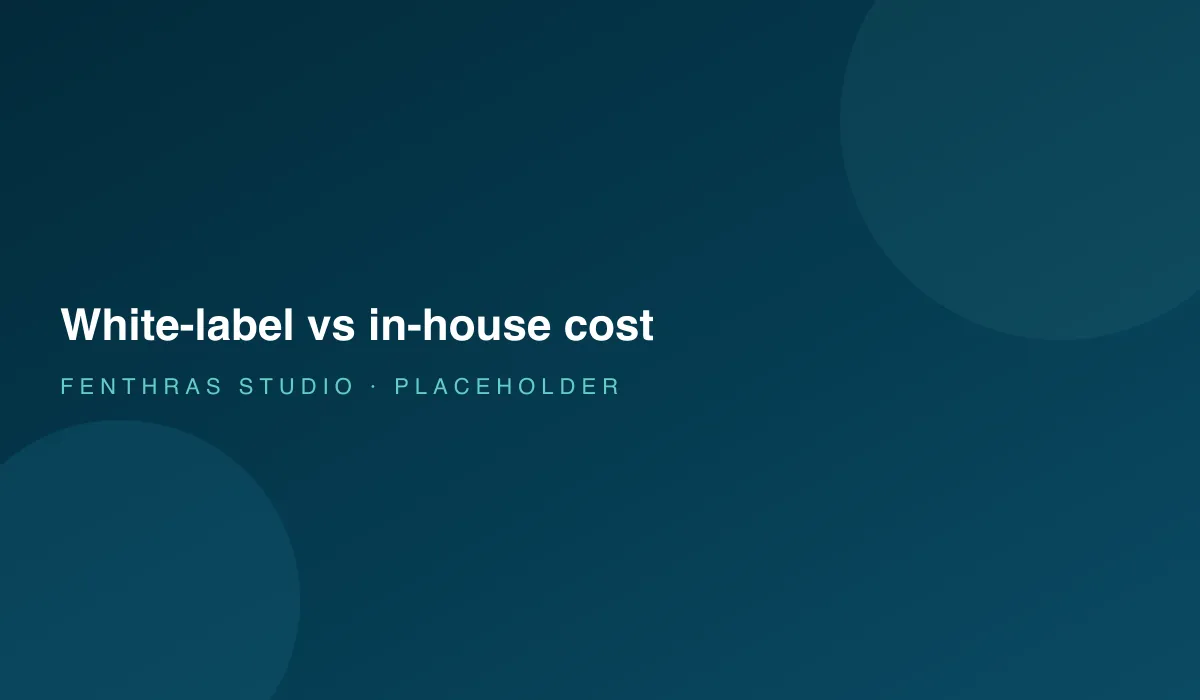 Cost comparison of white-label web development versus hiring an in-house developer